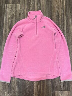 The North Face Women’s Small Pink Quarter Zip Fleece Pullover Outdoor Hiking